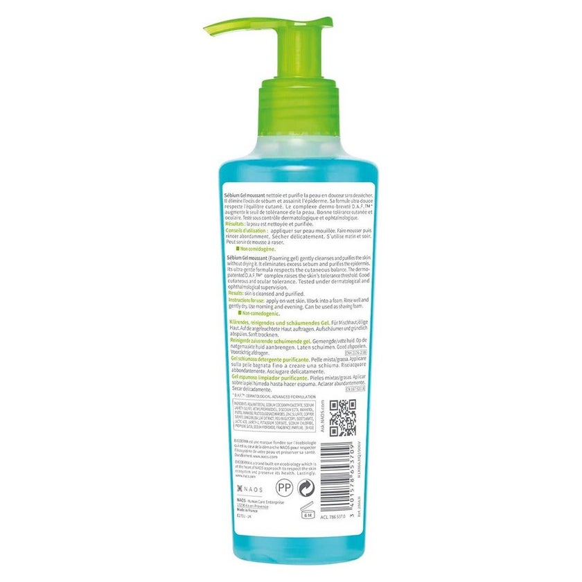 Bioderma Sebium Purifying Cleansing Foaming Gel