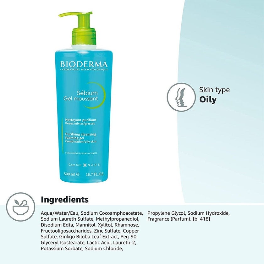Bioderma Sebium Purifying Cleansing Foaming Gel