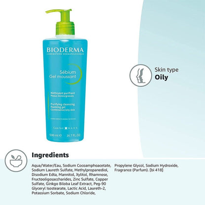 Bioderma Sebium Purifying Cleansing Foaming Gel