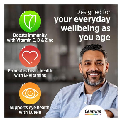 Centrum Silver 50+ Adult Multivitamin Tablets, Pack of 30's