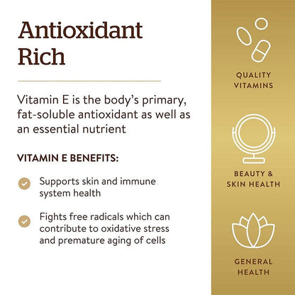Now E-400 Vitamin E Softgels, Pack of 50's