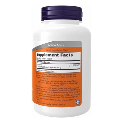 Now Double Strength L-Arginine 1000mg Tablets, Pack of 120's