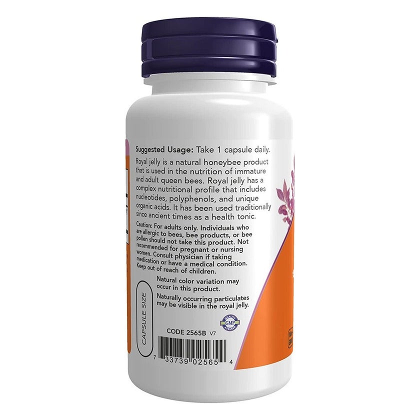 Now Royal Jelly 1500mg Capsules For Overall Health & Wellness, Pack of 60's