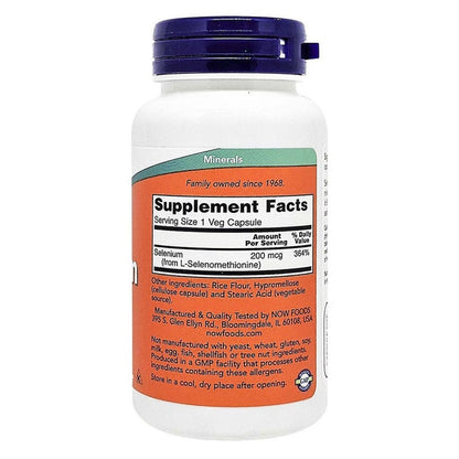 Now Selenium 200mcg Capsules, Pack of 90's