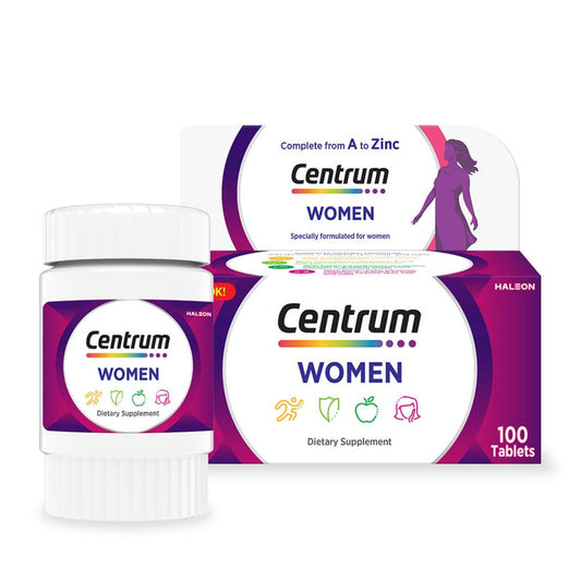 Centrum Women's Multivitamin Supplement Tablets, Pack of 100's