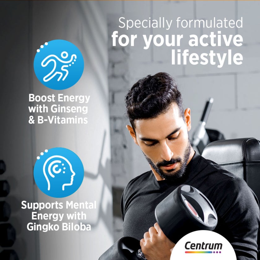 Centrum Energy Multivitamin Supplement Tablets, Pack of 100's