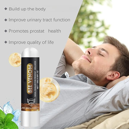 Bee Venom Male Vitality boost Nasal Inhaler Stick Frequent Urination Prostate Discomfort Improving Stick for Men